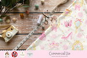 Princess Fairytale Seamless Pattern, a Pattern Graphic by Chonnieartwork (Thumbnail 4 of 5)