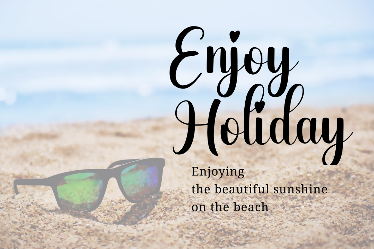 Blue Beach | Handwritten Font, a Script Font by Rissyletter Studio (Photo 2 of 8)