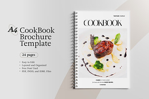 Aesthetic Modern Cook Book Template, a Magazine Template by TMint Play
