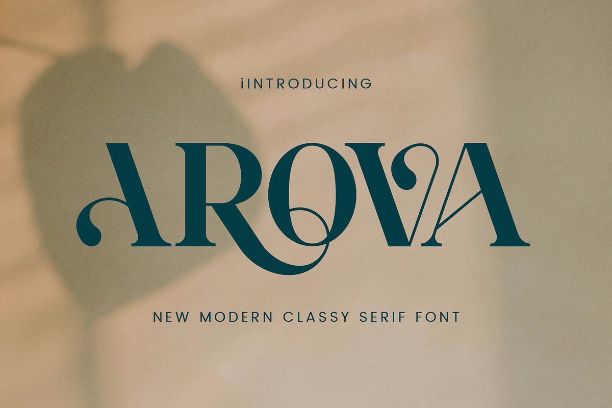 AROVA - Modern Classy Serif, a Serif Font by AnnofaType (Photo 1 of 8)