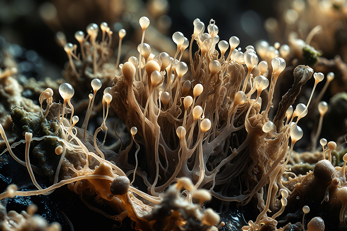 72 Microscopic Fungi Backgrounds, a Background Graphic by h.utomo (Photo 70 of 72)