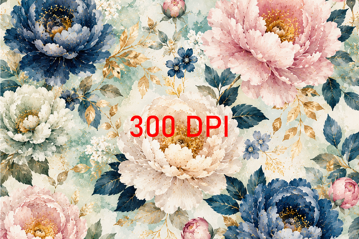 Bloom Seamless Digital Paper, a Texture Graphic by Printable Design Store (Photo 2 of 3)