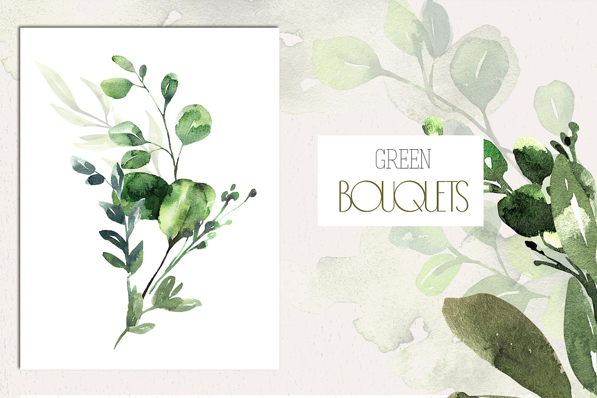 watercolor Leaves Collection, an Illustration by Les Frolova (Photo 7 of 9)