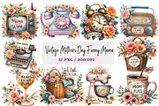 Vintage Mothers Day Funny Mama, a Seasonal Illustration by DreamArtGraphic (Thumbnail 1 of 4)