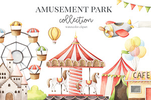 Amusement Park - Watercolor Set