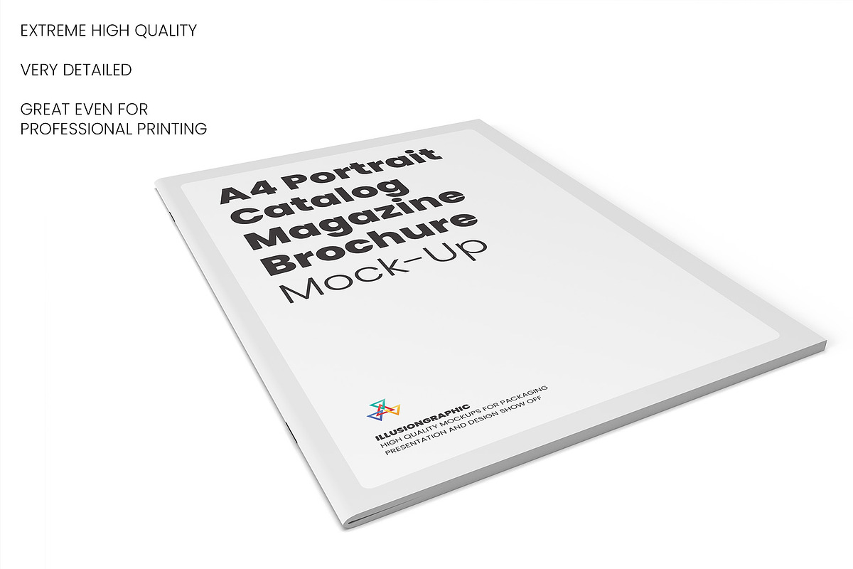 A4 Portrait Magazine Brochure Mockup, a Books & Magazine Mockup by Illusiongraphic (Photo 5 of 28)