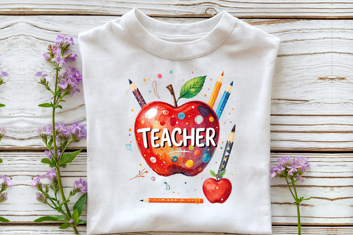 Best Teacher Teacher's Day Clipart, an Illustration by DreamCafeArt (Photo 3 of 7)