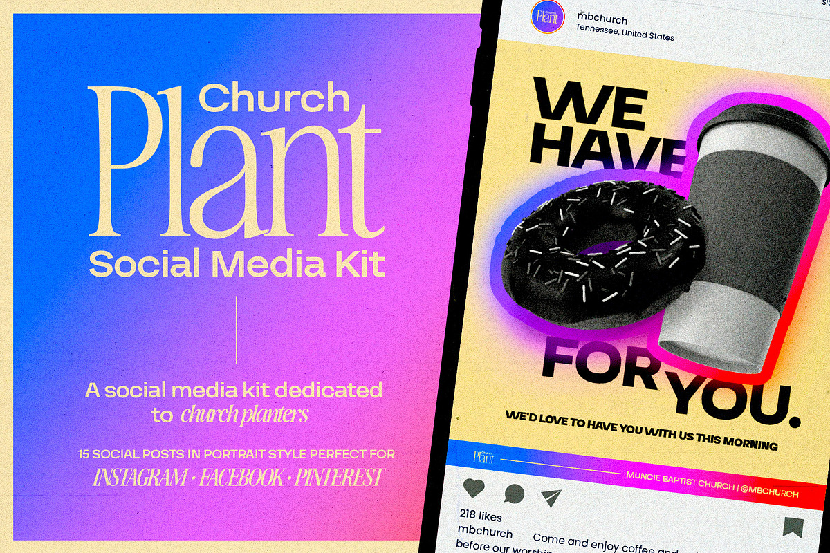 Church Plant | Social Media Kit, a Social Media Template by Rodney Truitt Jr (Photo 1 of 10)