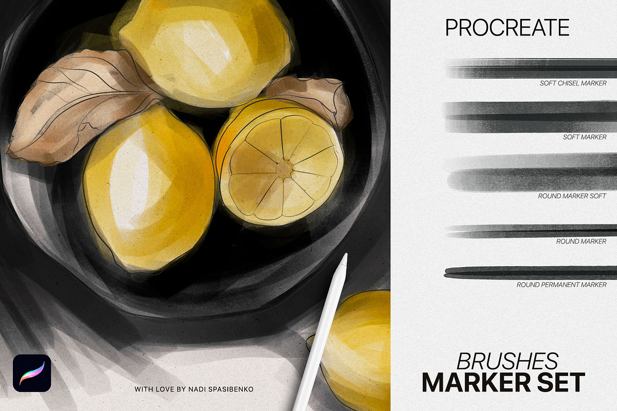 1100+ All Procreate Brushes, a Brush Add-On by Spasibenko Art