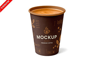 Isolated Coffee Cup PSD, a Cups & Container Mockup by Bruno's Shop