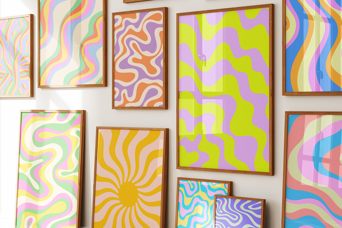 GROOVY VECTOR PATTERNS, a Pattern Graphic by craftlove (Photo 7 of 12)