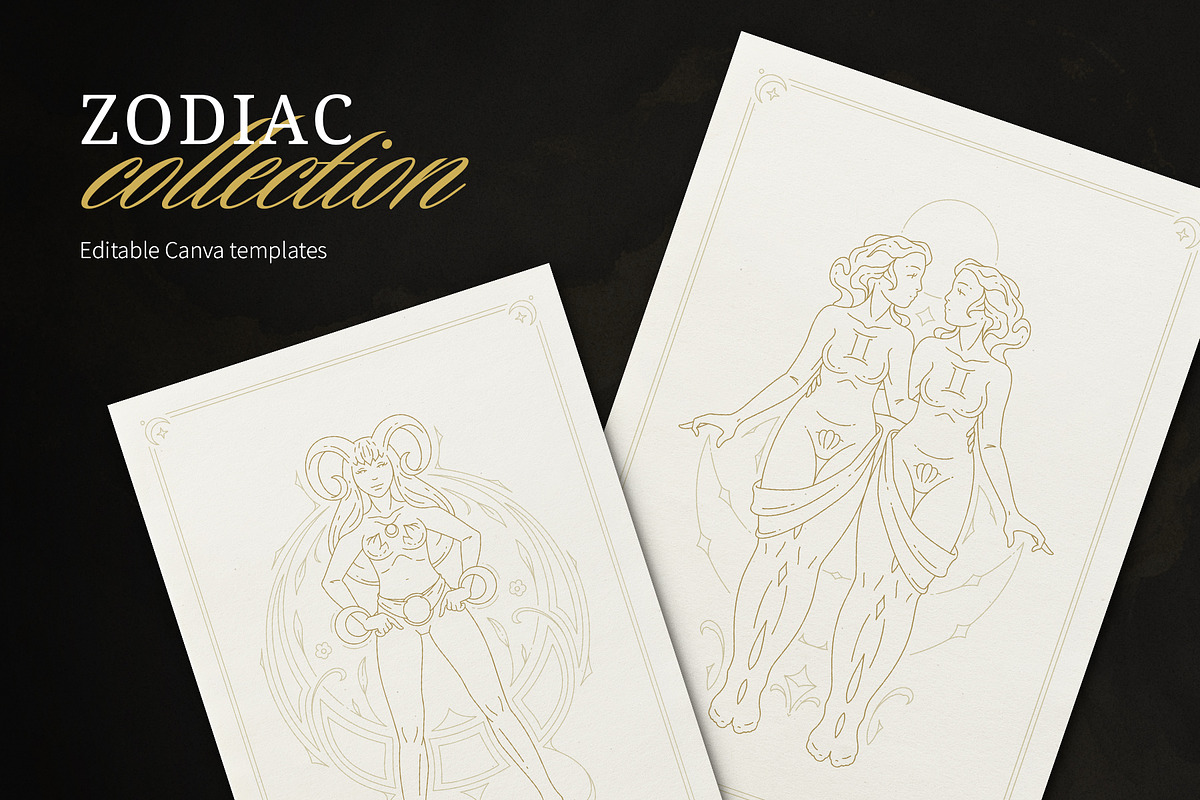 Zodiac Collection | Canva, a Card Template by Vasya Kobelev (Photo 1 of 7)