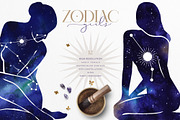 Watercolor Zodiac Girls, an Illustration by beehouse studio (Thumbnail 3 of 4)