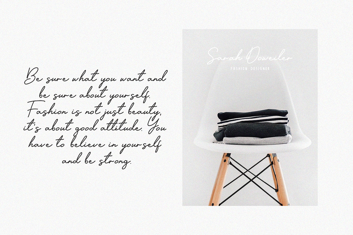 Designer Signature Font preview 4
