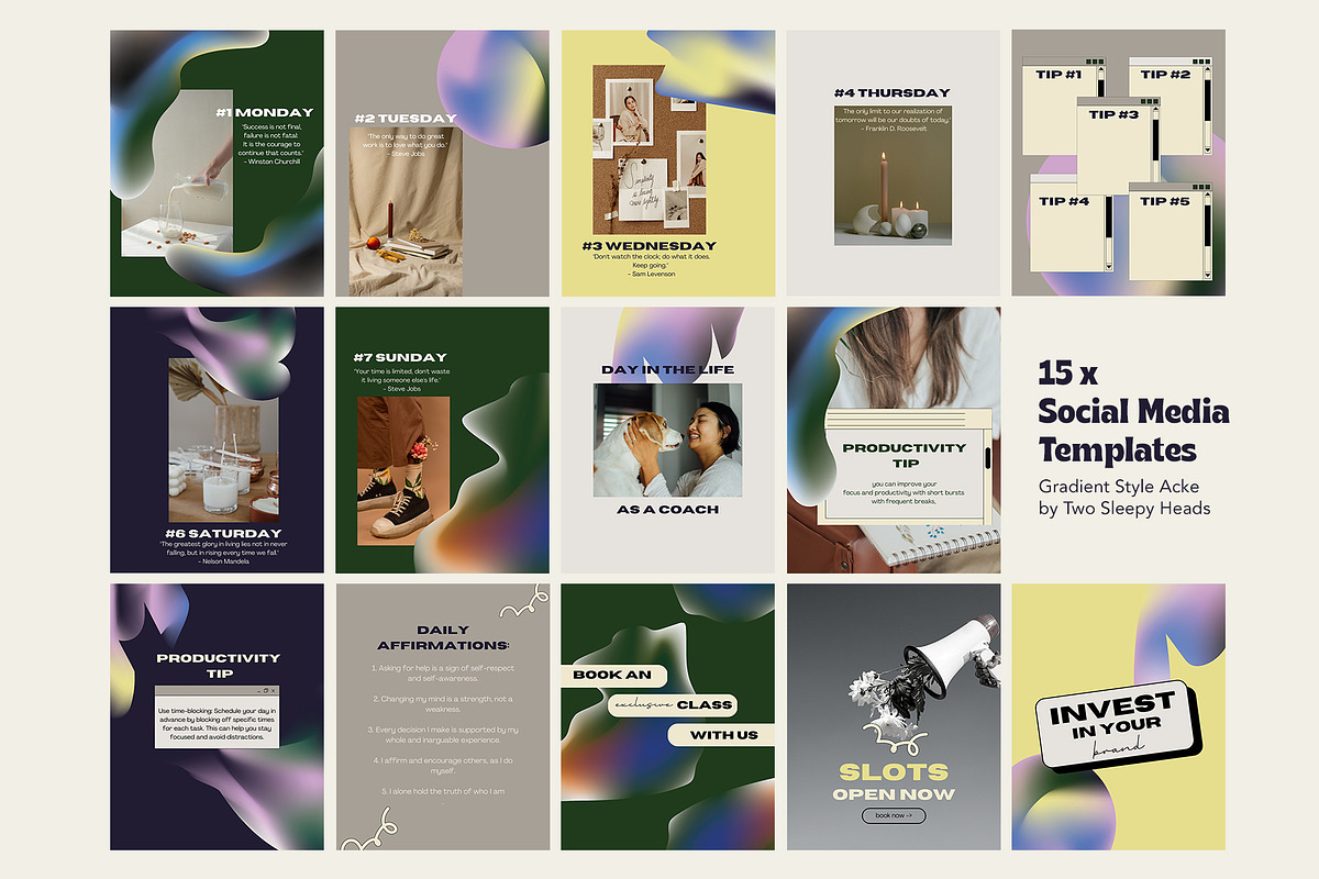 Acke Templates | Canva Social Media, a Social Media Template by Two Sleepy Heads Studio (Photo 2 of 4)