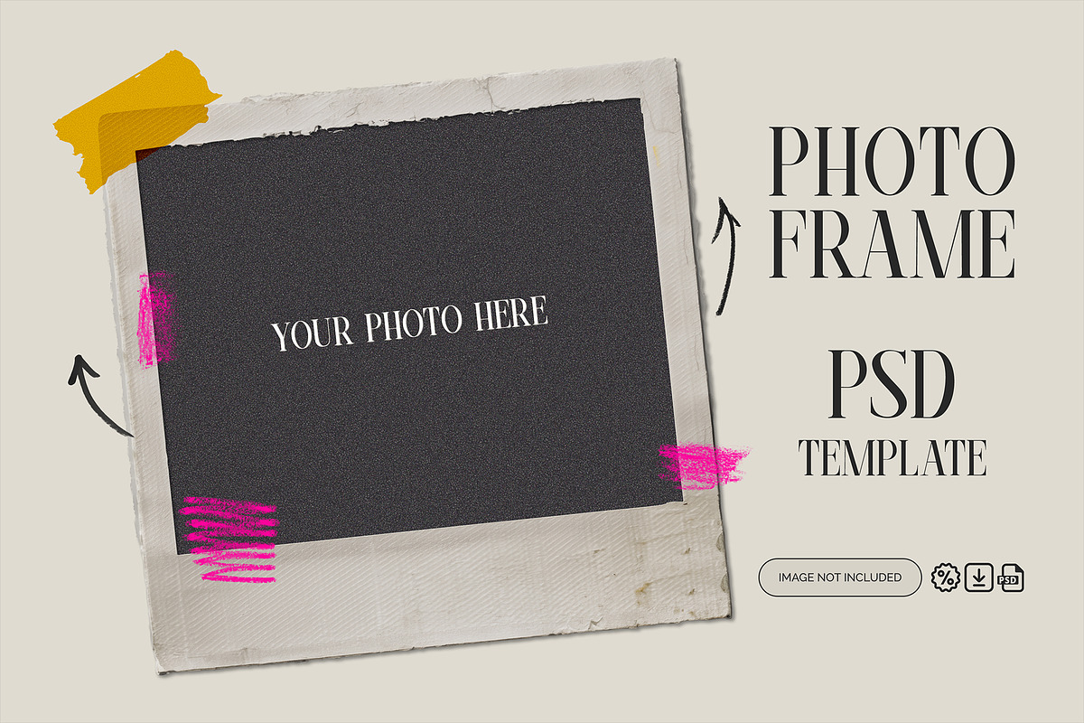 Old Photo Frame PSD Template, a Layer Style Add-On by iHemalaya (Photo 2 of 3)