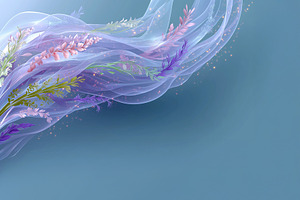 Abstract floral background AI