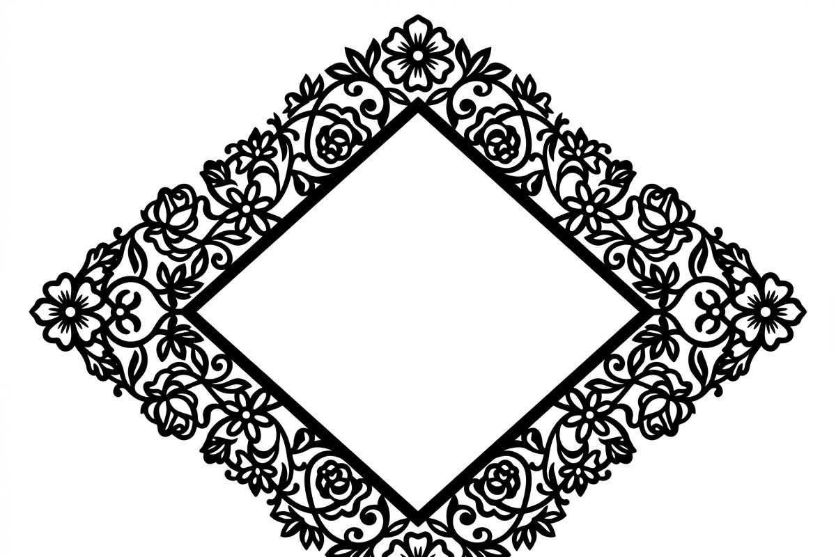 60 Romantic Diamond Wall Floral, a Decorative Illustration by Amazin_art (Photo 23 of 45)