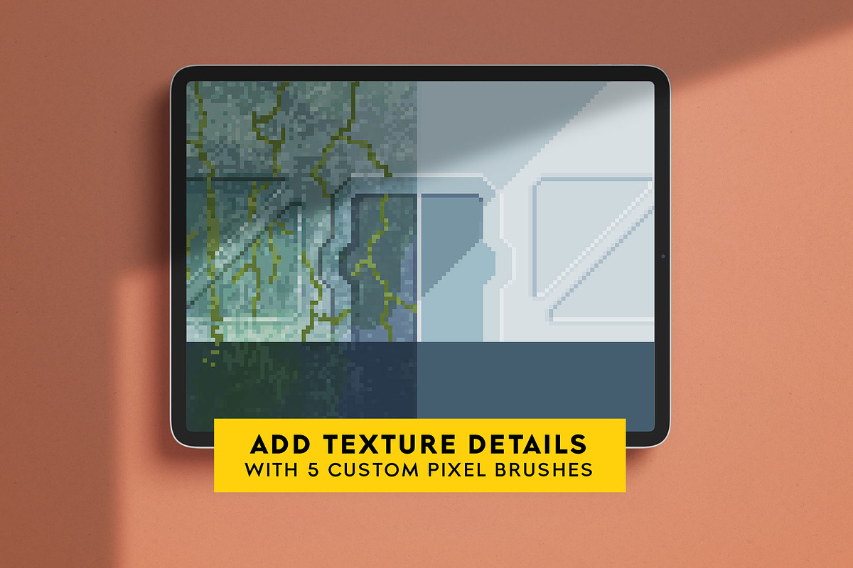Pixel Art Brush Pack for Procreate, a Brush Add-On by Ghost Paper (Photo 3 of 6)