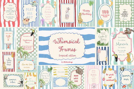 Whimsical Frames Bundle of 100, an Object Graphic by whiteheartdesign