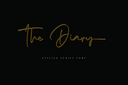 The Diary // Stylish Script Typeface, a Script Font by GDcreative (Thumbnail 1 of 9)