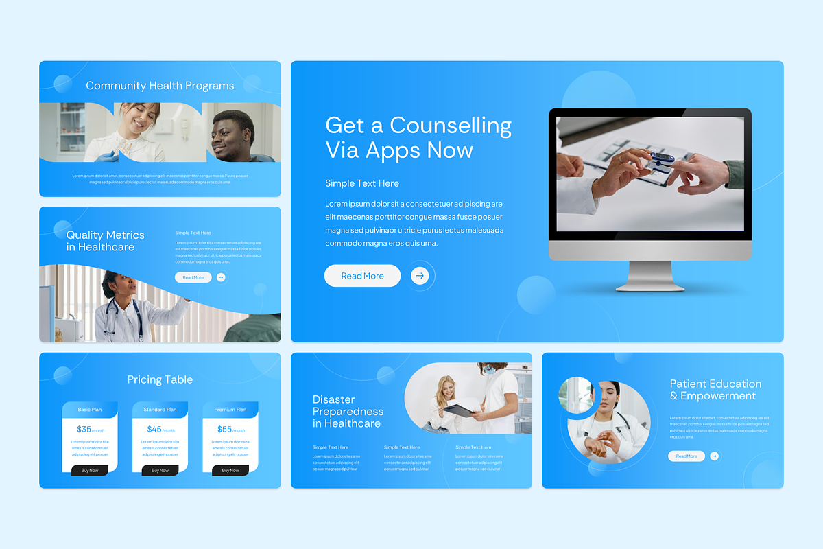 Modern Healthcare Google Slides, a Presentation Template by YossyOneStd (Photo 3 of 6)