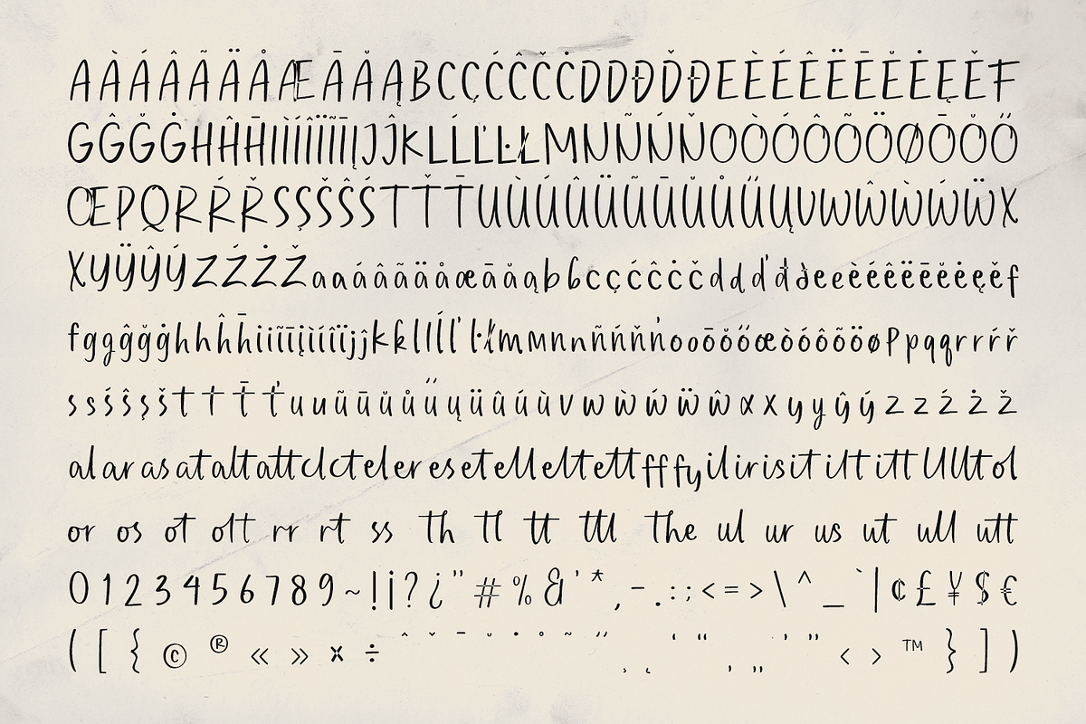 Feels So Lovely Playful Quirky Font, a Handwritten Font by Haps Space (Photo 10 of 11)
