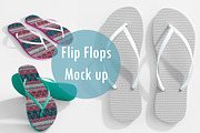 Realistic Flip Flops Mock up, a Product Mockup by zeffir (Thumbnail 1 of 4)