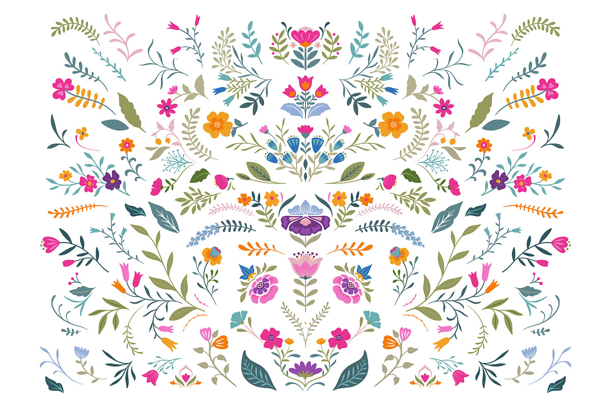 Folk Art Vector Collection, a Pattern Graphic by Molly art (Photo 5 of 15)