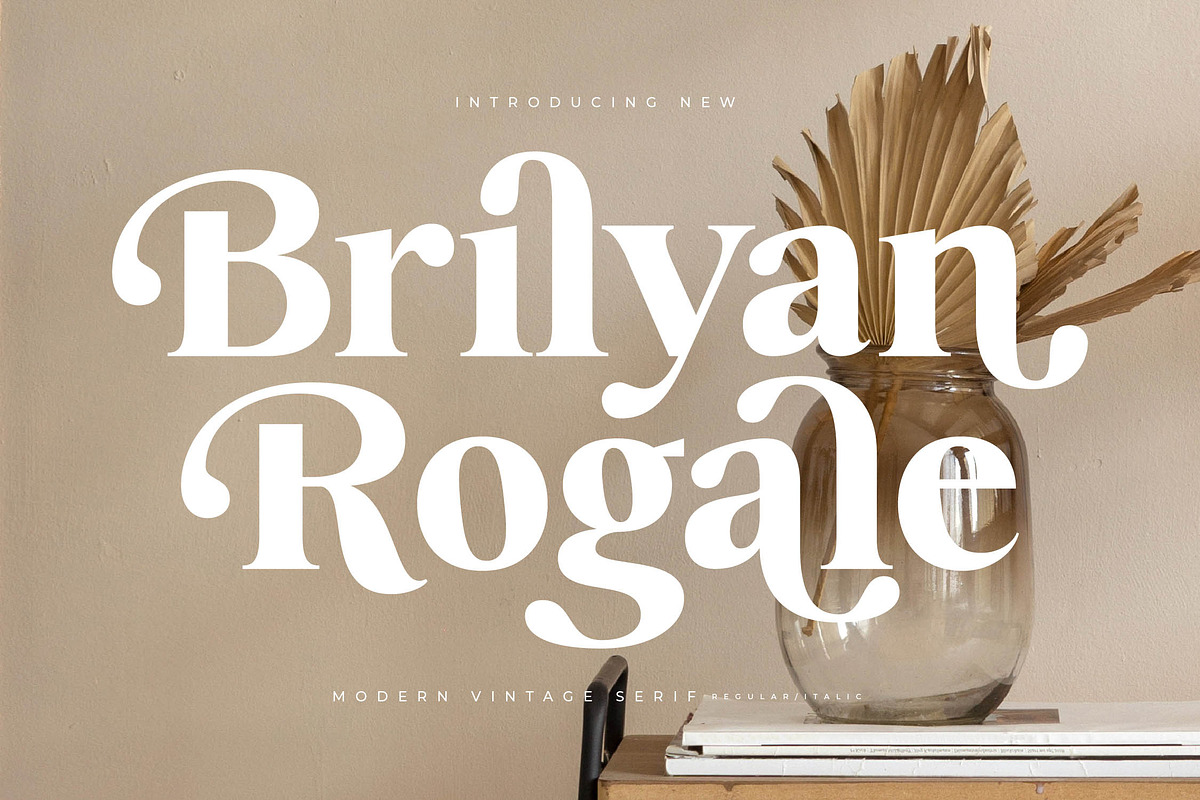 Brilyan Rogale Modern Vintage Serif, a Serif Font by Letterena Studios (Photo 1 of 15)