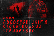 Zombie Demon Metal Horror Display, a Blackletter Font by dansdesign (Thumbnail 4 of 8)