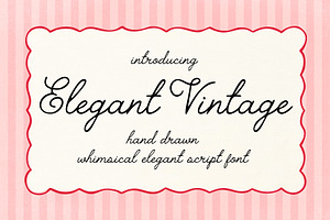 Elegant Vintage Handwritten Script, a Script Font by Ayya Studio