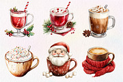 Christmas Coffee Sublimation Clipart, an Illustration by Dream Creation (Thumbnail 3 of 6)