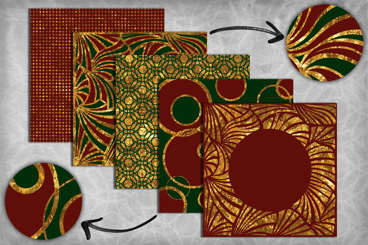 Christmas Red Green and Gold Pack preview 2