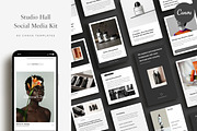 Studio Hall Social Media Kit, a Social Media Template by Ruben Stom (Thumbnail 1 of 20)