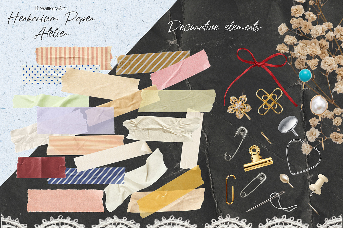 Herbarium, Handmade Paper Design Kit, an Object Graphic by DreamoraArt (Photo 8 of 9)