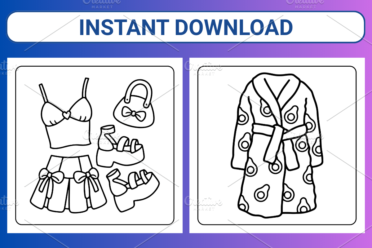 Fashion Vibes Coloring Book, a Decorative Illustration by Coco Bloom (Photo 3 of 4)
