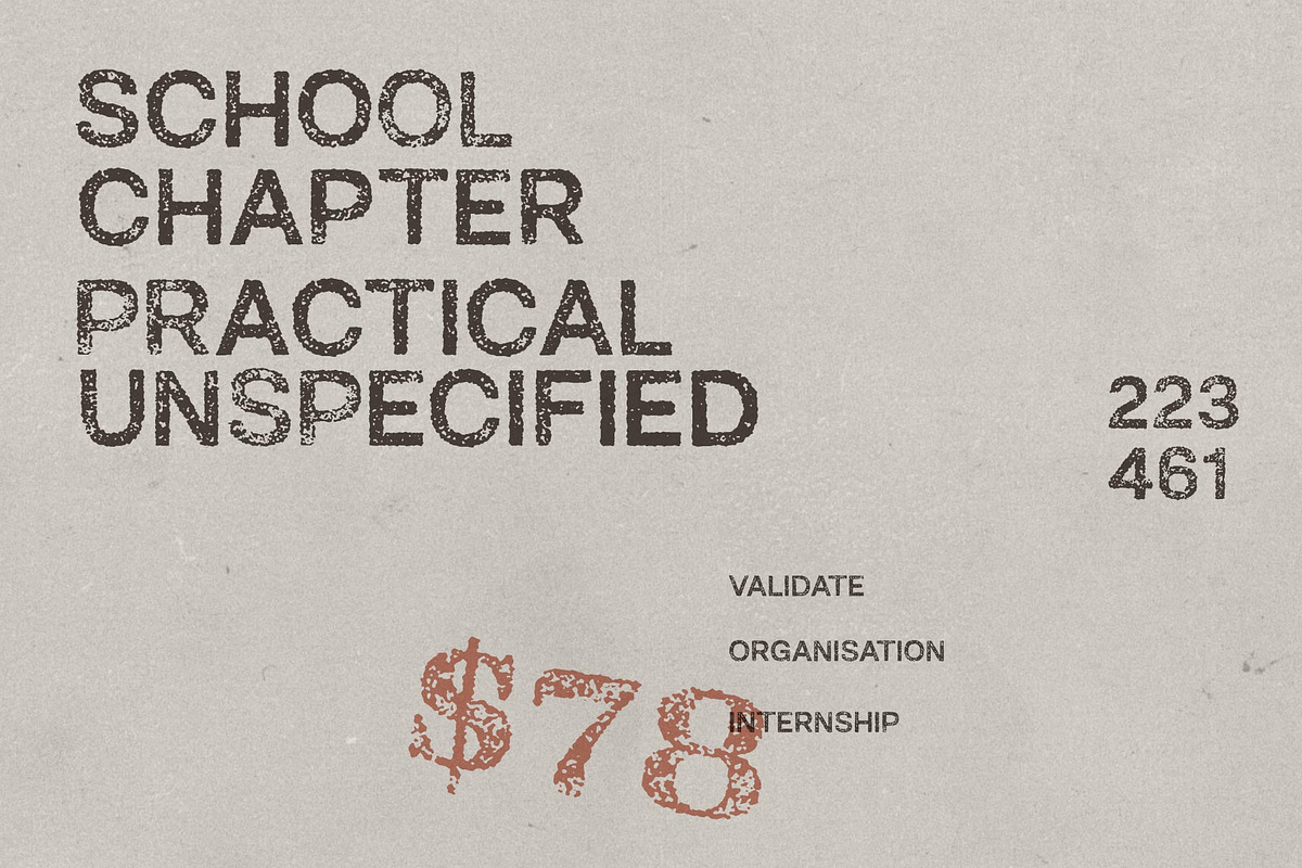 Archivers; Old Print All Caps Fonts, a Sans Serif Font by Eko Bimantara (Photo 10 of 10)