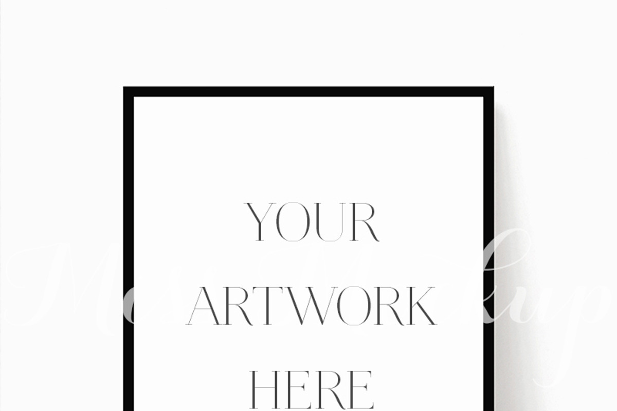 Black Frame Mockup, a Print Template by Miss Mockup