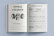 Fitness Log book, a Print Template by Book2bees (Thumbnail 4 of 4)