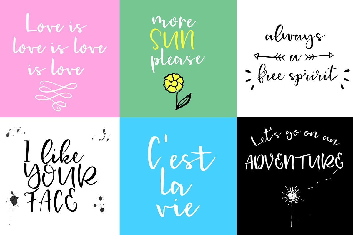 Sweet Pea - Handmade Script Font, a Script Font by Inksnthings (Photo 9 of 13)
