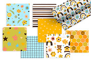 Bees, Honey Cartoon Vector Set, an Object Illustration by Elena Dorosh (Thumbnail 9 of 14)