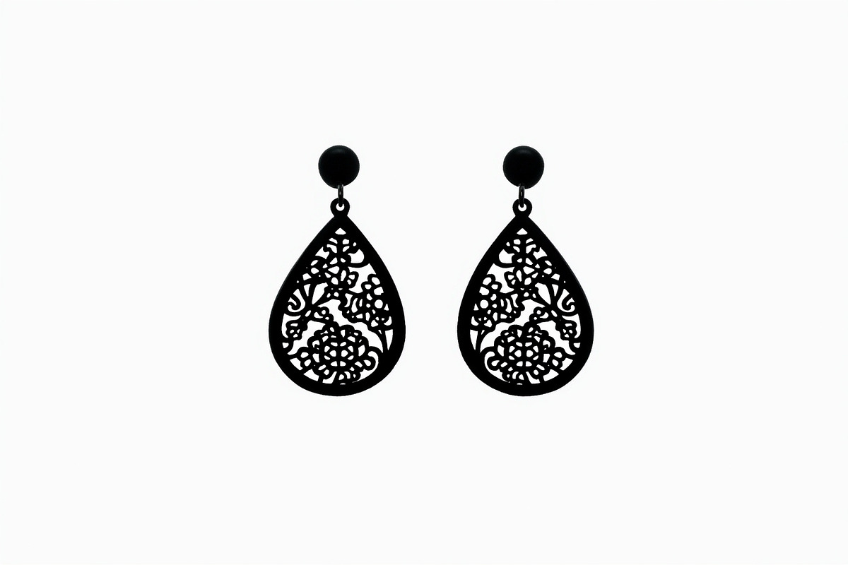 Leaf Earring Silhouette Bundle, an Object Graphic by jahid234 (Photo 8 of 13)