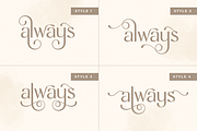Famous - Modern Feminine Beauty Font, a Sans Serif Font by Sensatype (Thumbnail 2 of 33)