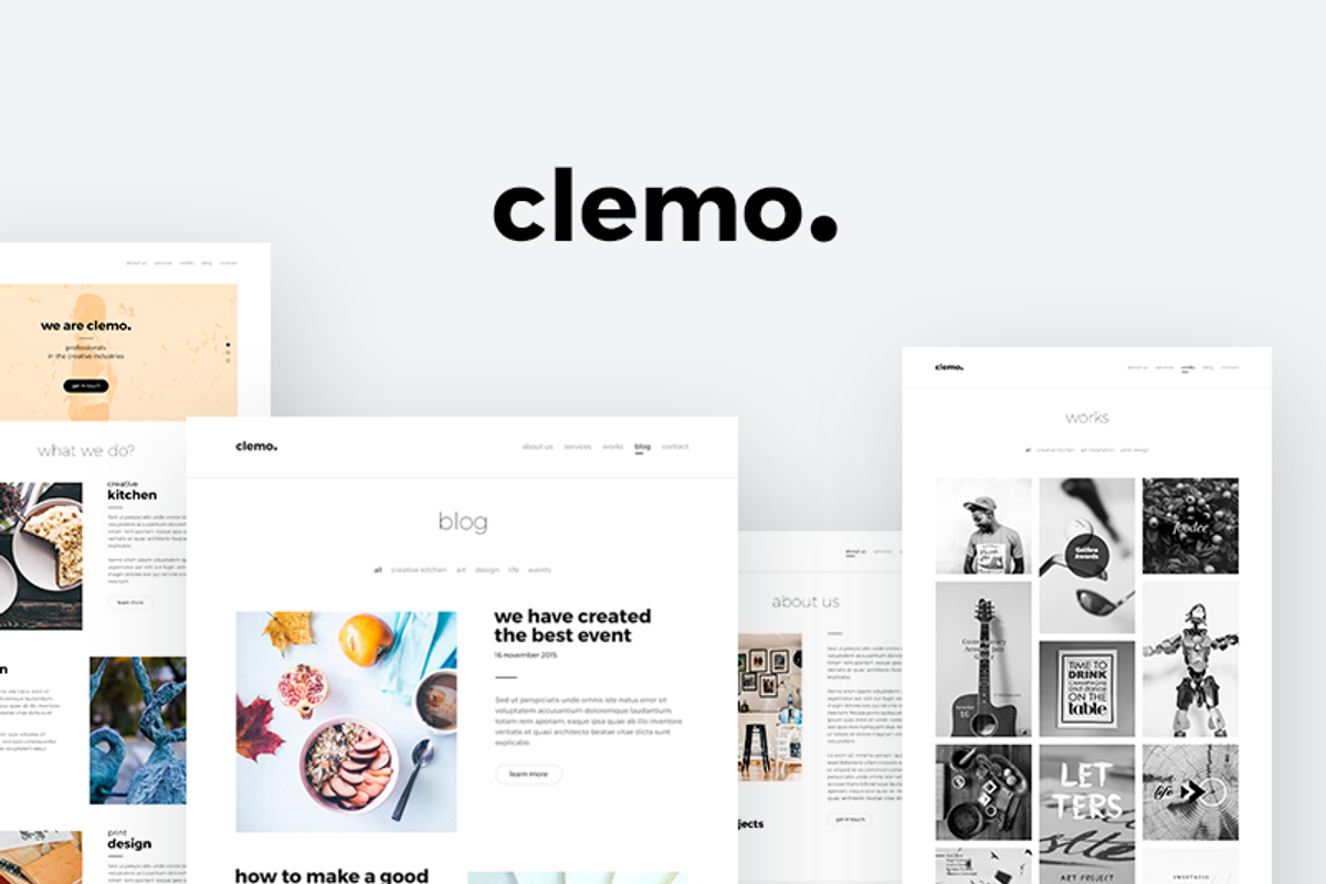 Clemo - Multipurpose PSD Template, a Websites & App Template by uispot (Photo 1 of 10)