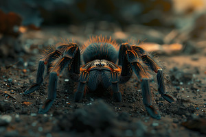 Big tarantula spider on the ground, an Animal Photo by AlyaAnd