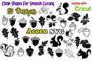 Acorn Fall Forest Autumn Clip Arts, an Object Graphic by FancyDesignStudio (Thumbnail 1 of 2)