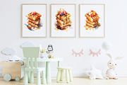 Waffles Syrup Pancakes Sweets Brunch, a Food Illustration by Rabbit Heart (Thumbnail 8 of 9)