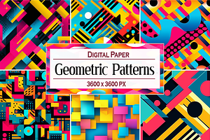 Geometric Patterns, a Pattern Graphic by Printable Treasure
