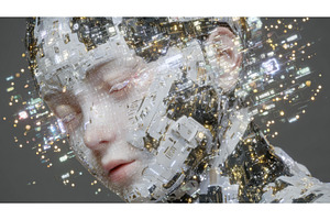 A white female android's face is, a Technology Photo by ZinetroN